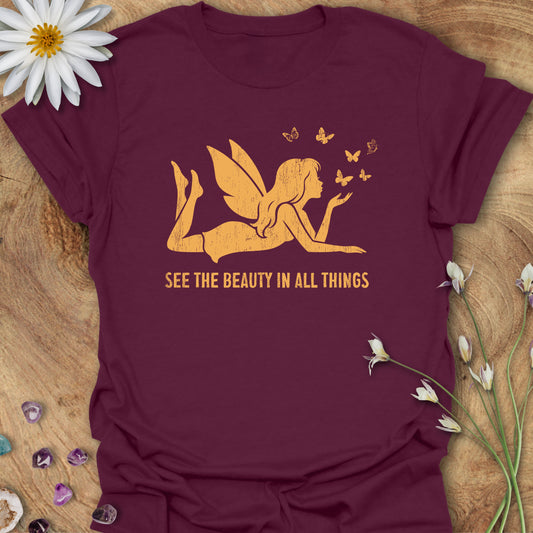 See the Beauty in All Things T-Shirt Maroon
