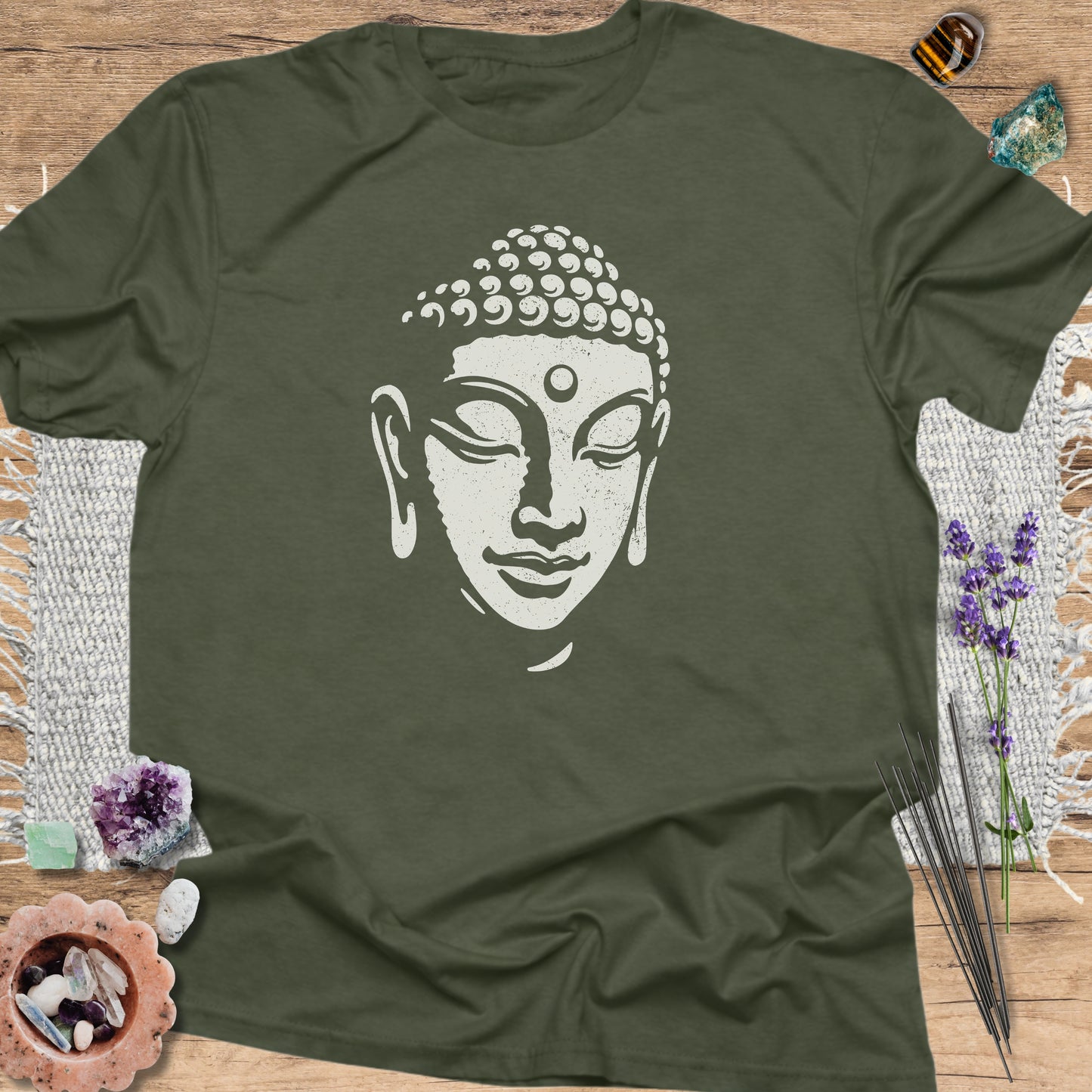 Buddha T-Shirt Military Green