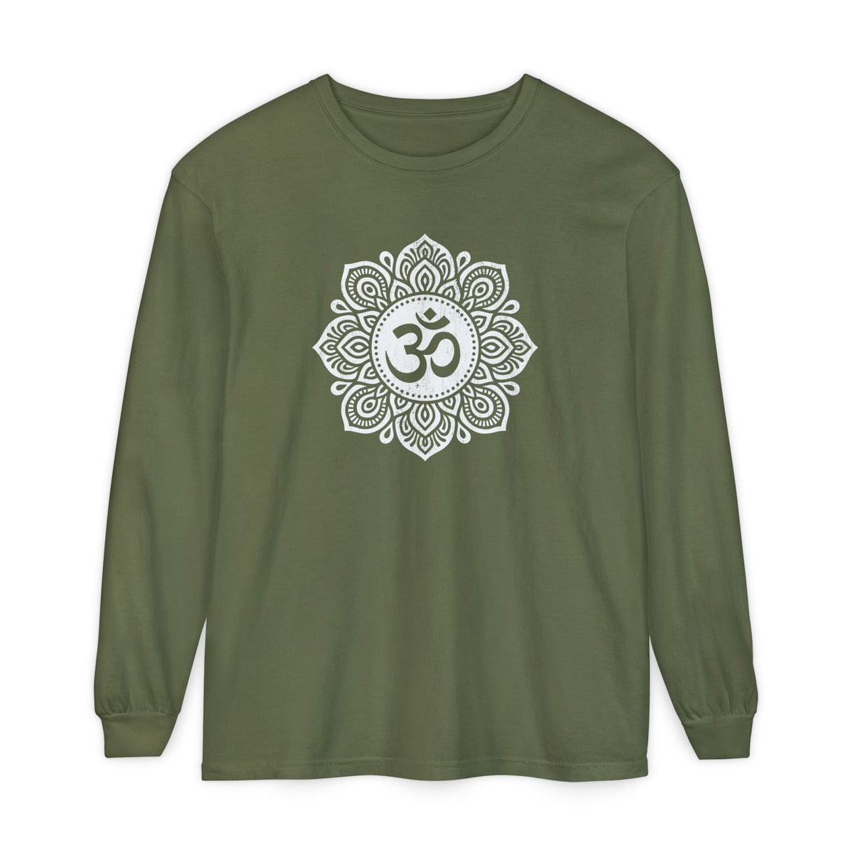 Om Mandala Long Sleeve Shirt Hemp