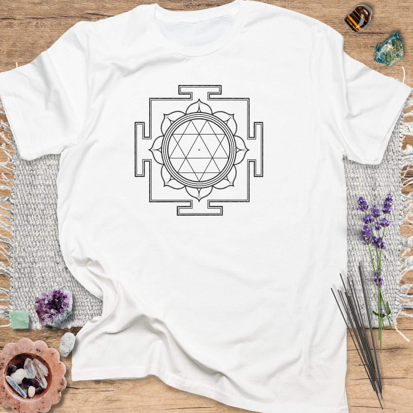 Ganesh Yantra T-Shirt White