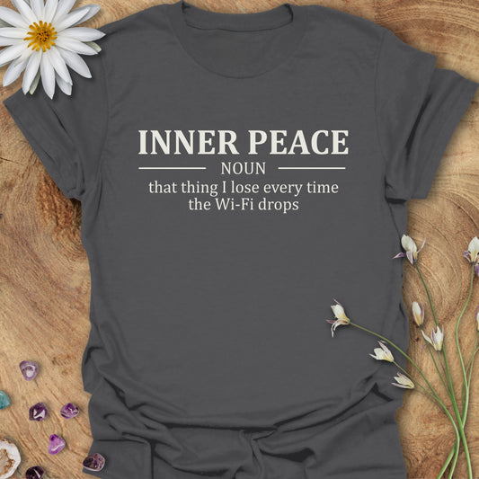 Inner Peace Definition T-Shirt Charcoal