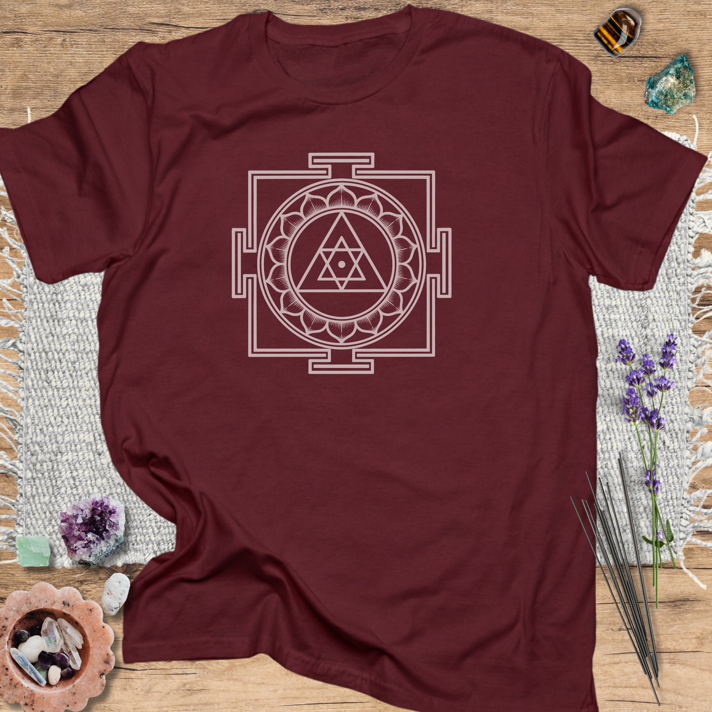 Durga Yantra T-Shirt Maroon