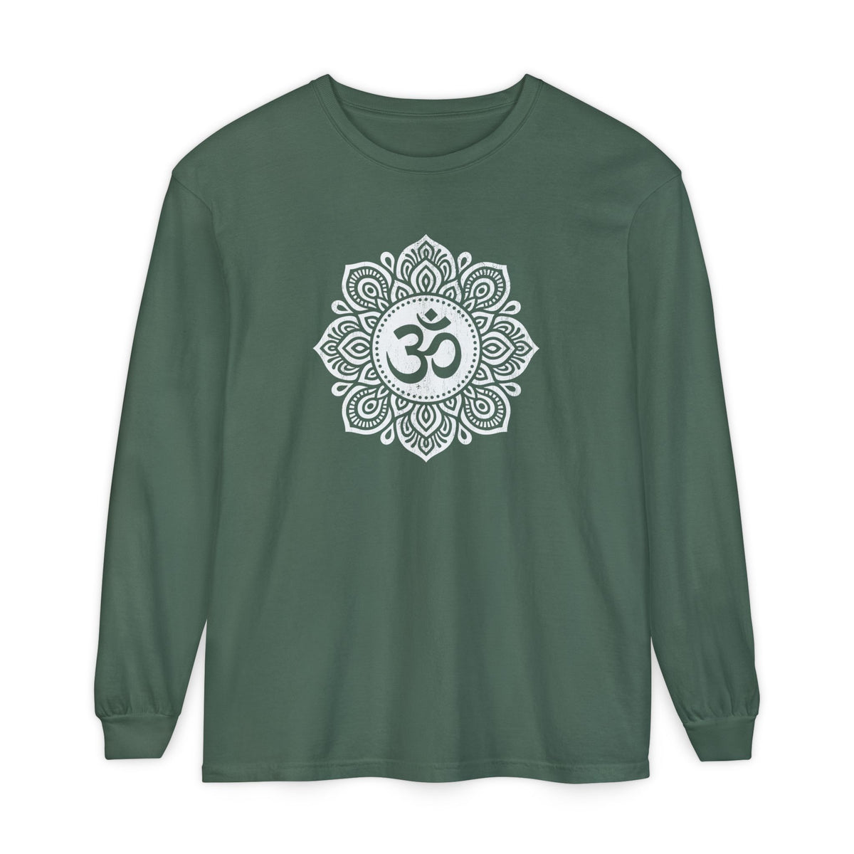 Om Mandala Long Sleeve Shirt Blue Spruce