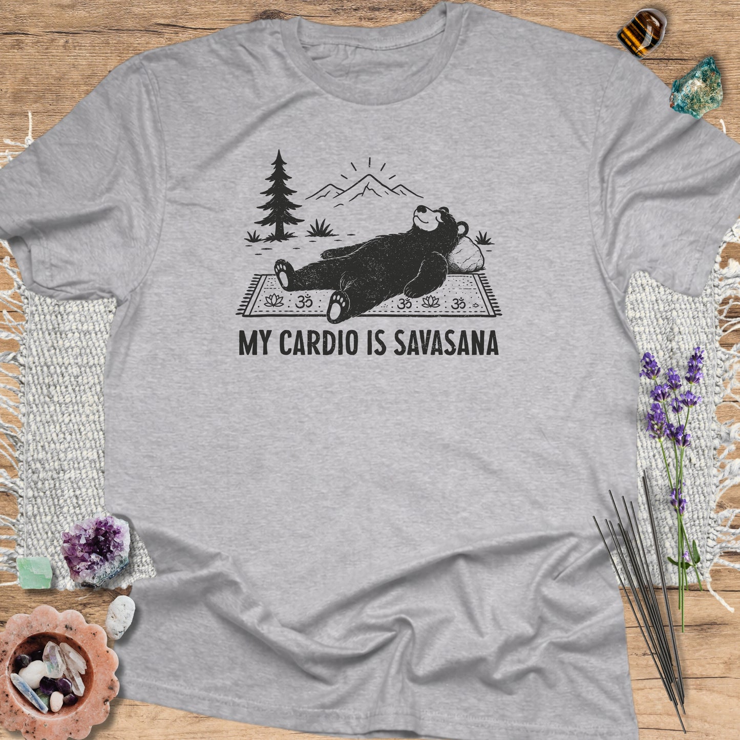 My Cardio Is Savasana Sport Grey