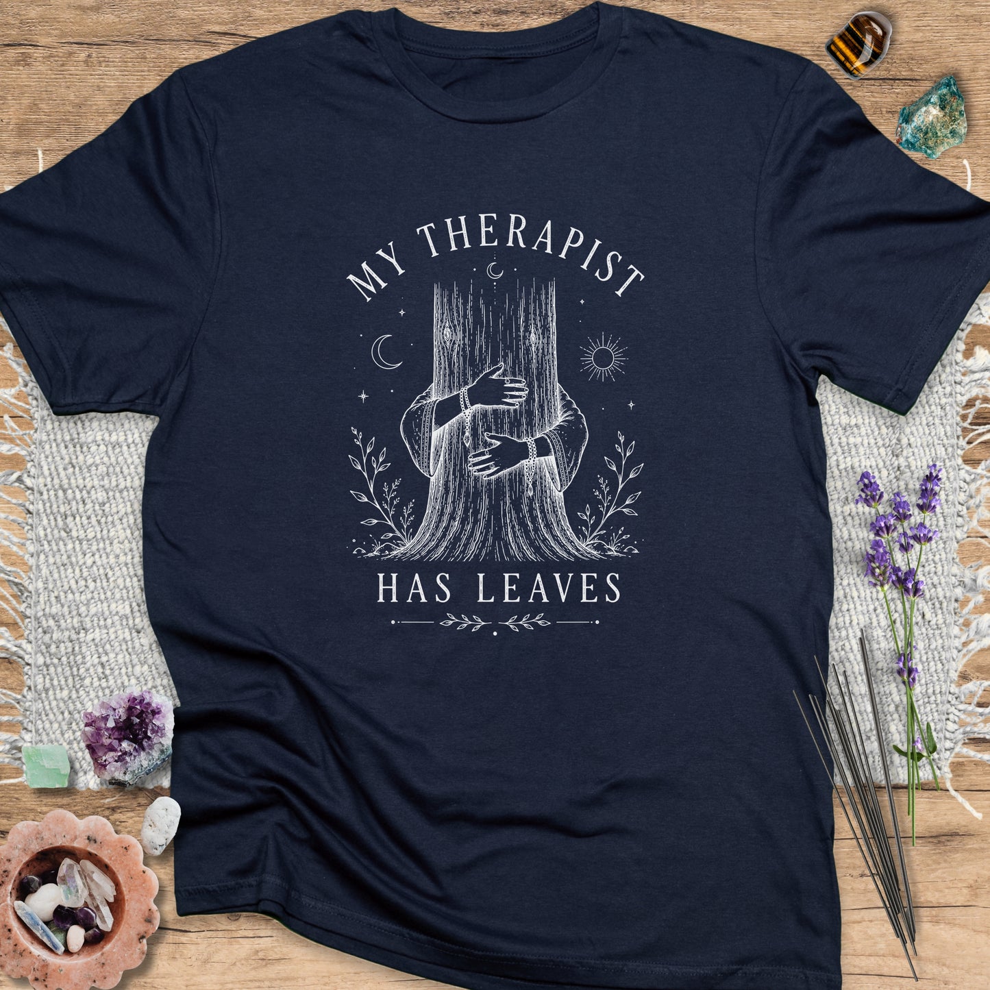 My Therapist Has Leaves Navy