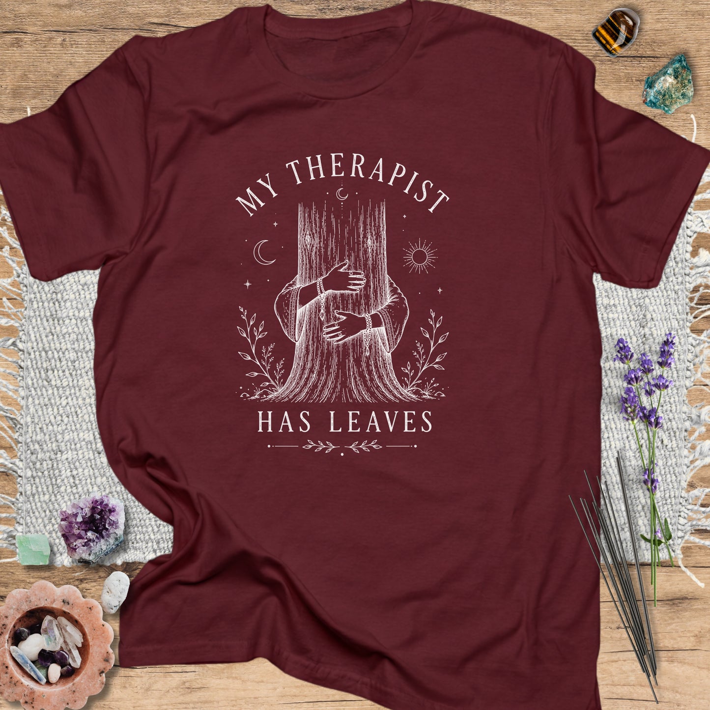My Therapist Has Leaves Maroon
