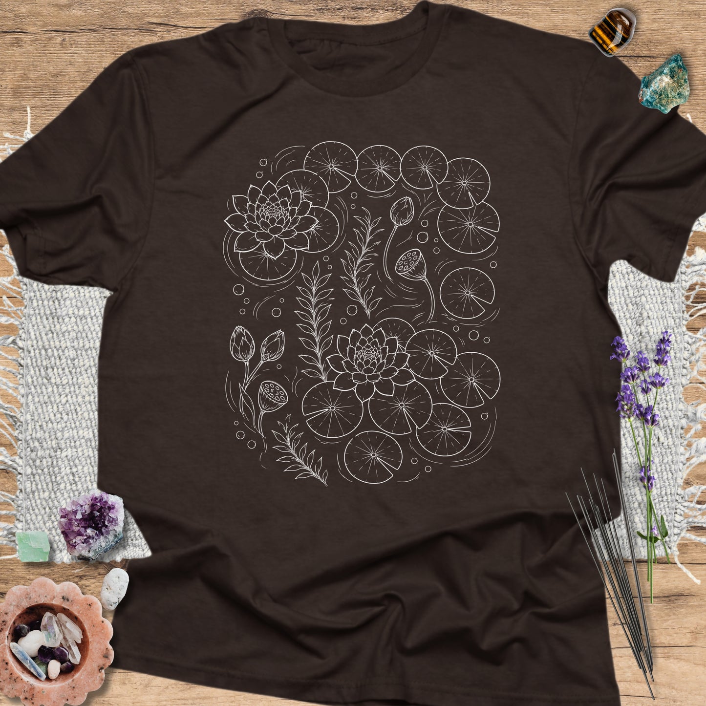 Koi Lotus Pond T-Shirt