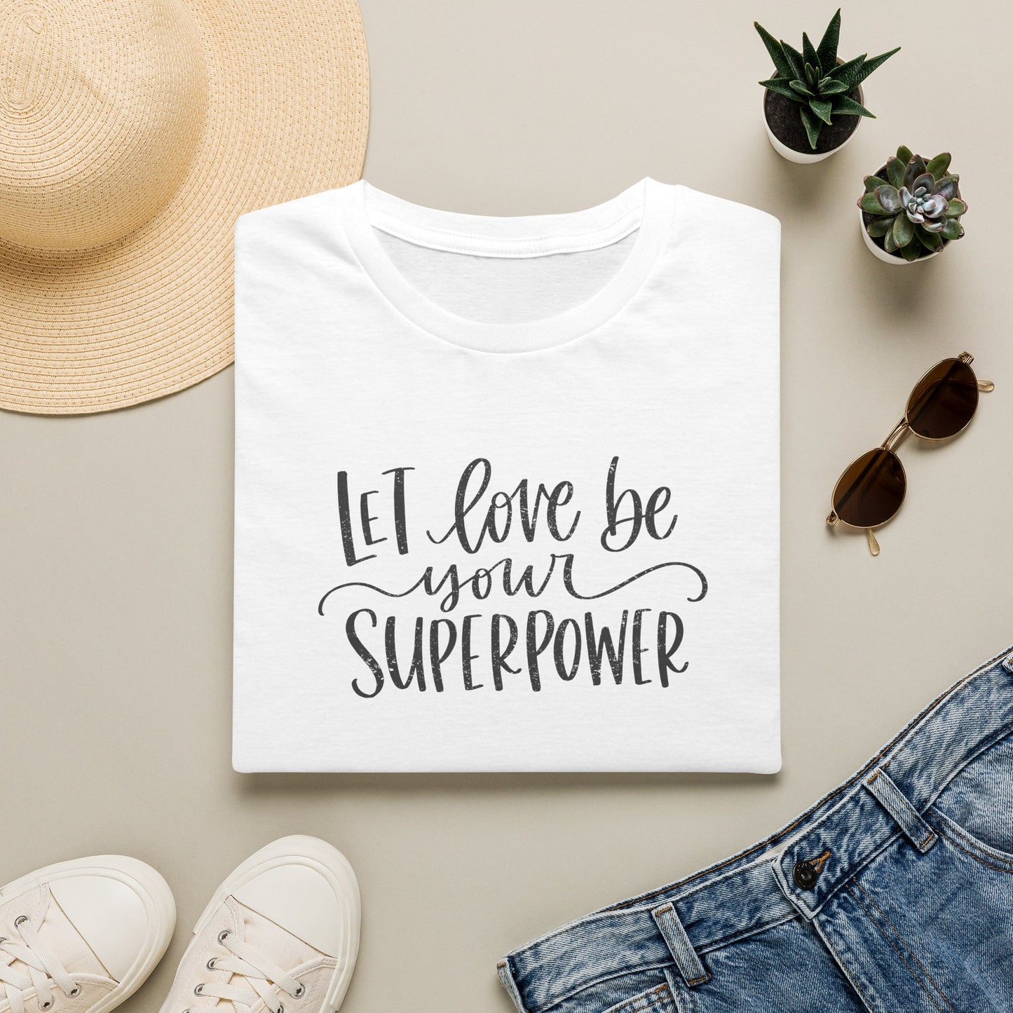 Let Love Be Your Superpower T-Shirt White