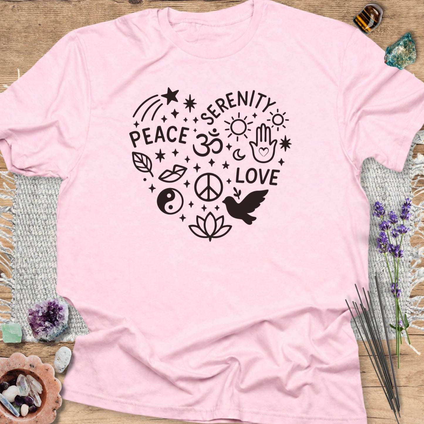 Boho Peace Heart T-Shirt