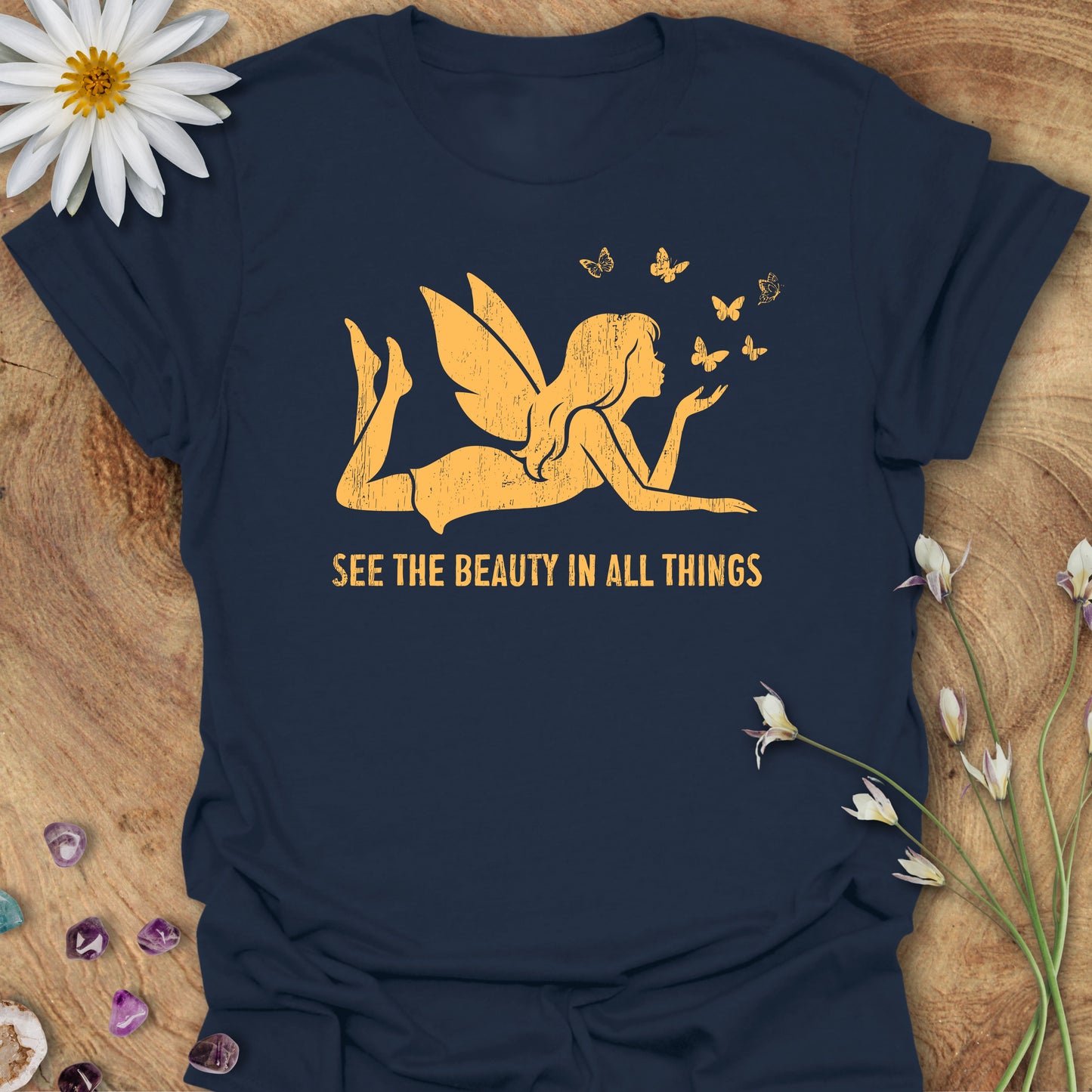 See the Beauty in All Things T-Shirt Navy