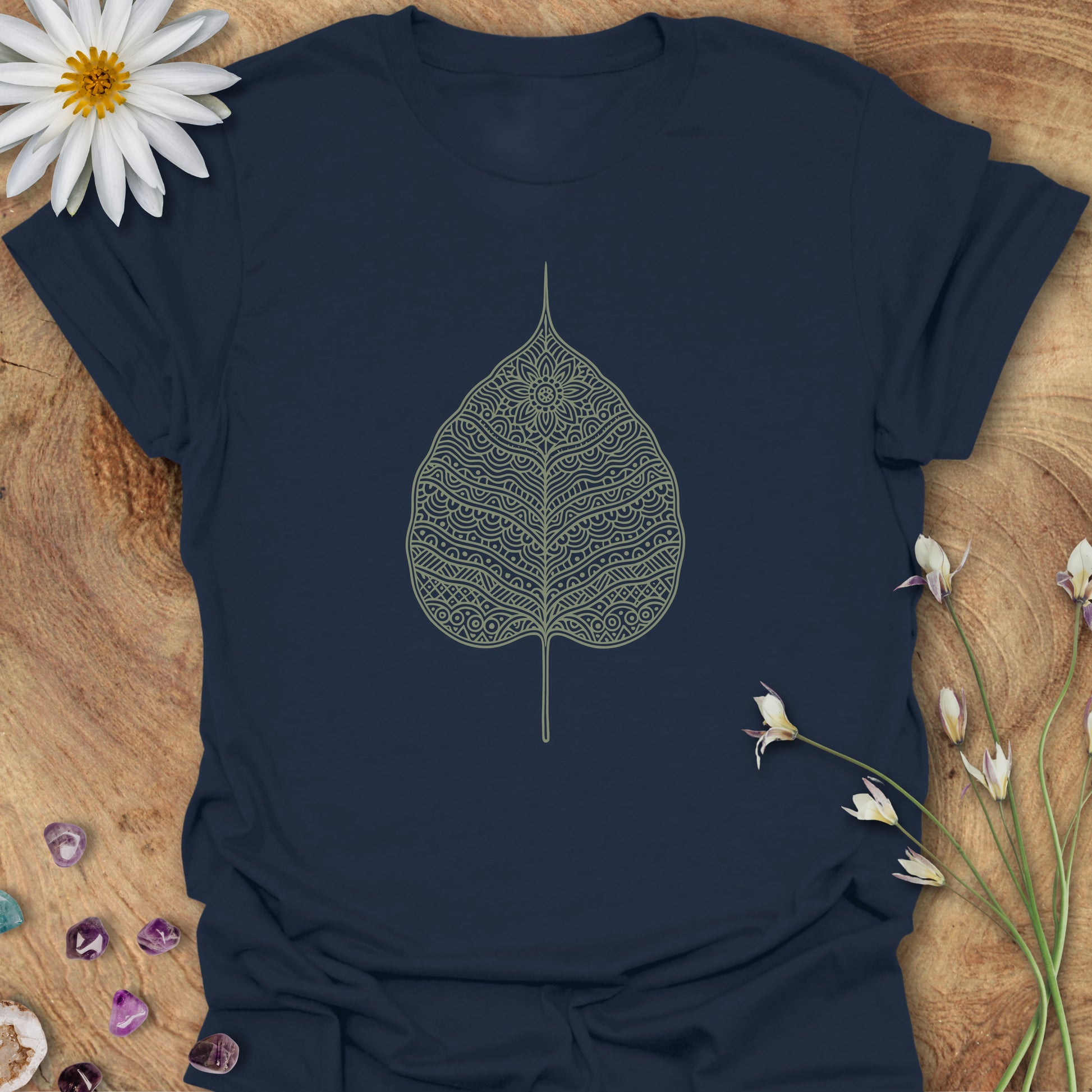 Bodhi Leaf T-Shirt Navy