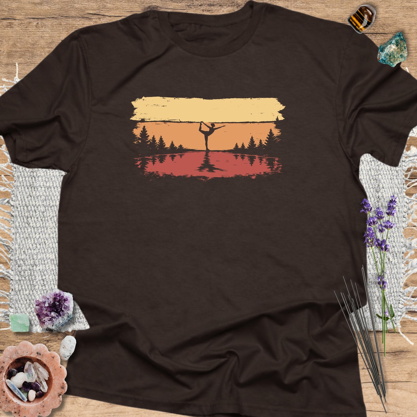 Natarajasana Sunset T-Shirt