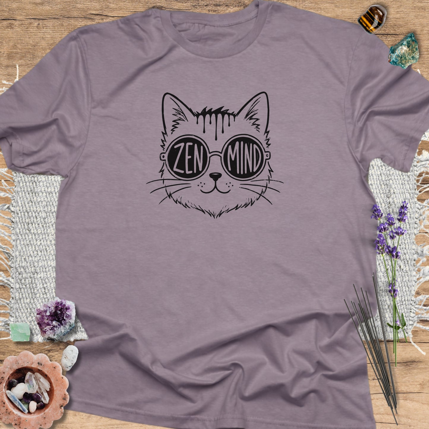 Zen Mind Cat T-Shirt